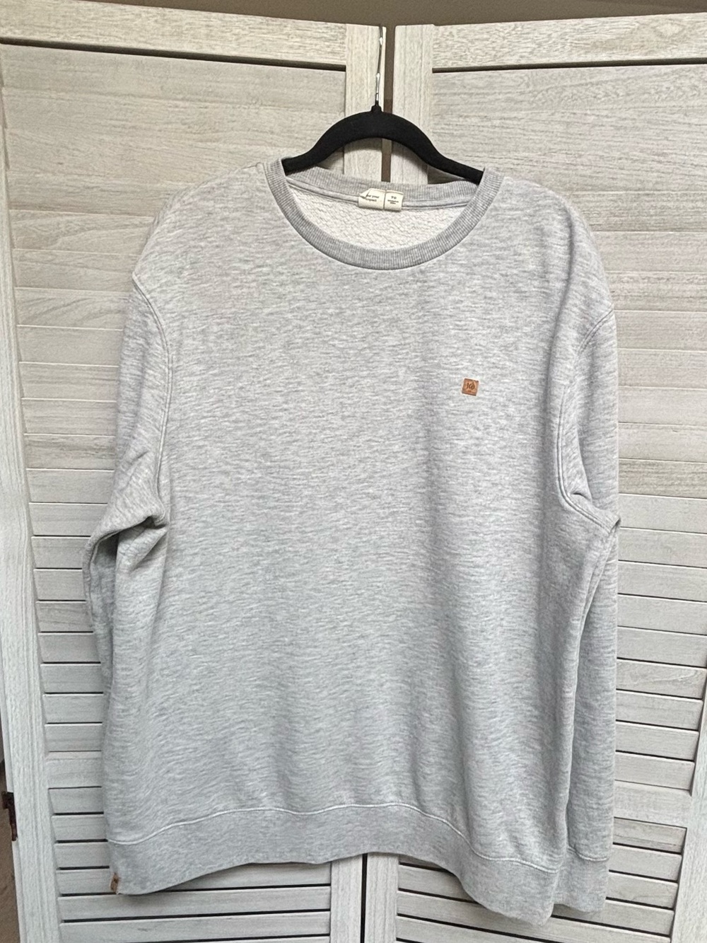 tentree Men's XL Heather Grey TreeFleece Classic Crew Sweatshirt